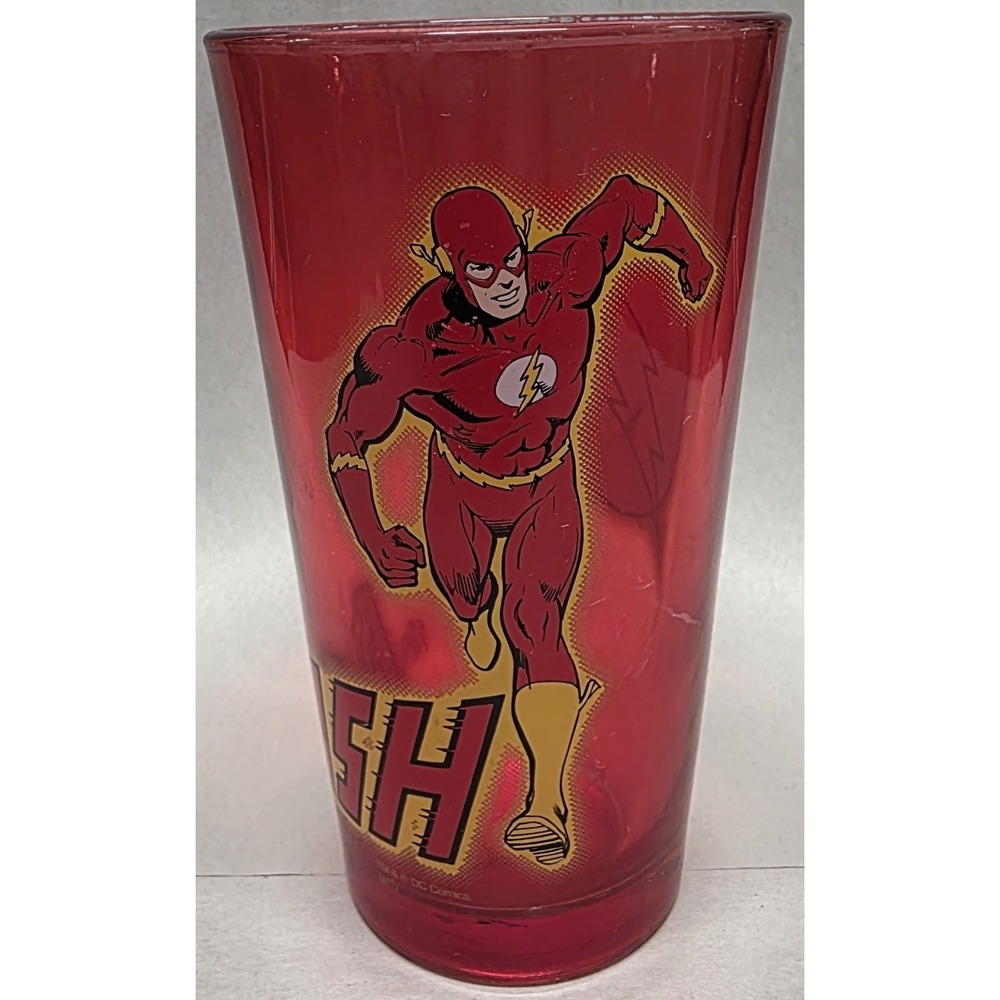 Toonlabsink The Flash Drinking Glass DC COMICS Colored Glass‎